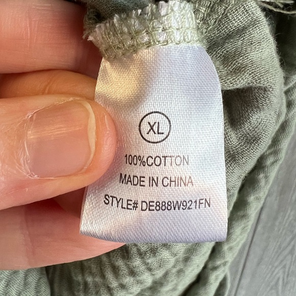 NWT Fashion Nova Danielle Collared Romper Sage Size XL - Picture 5 of 9